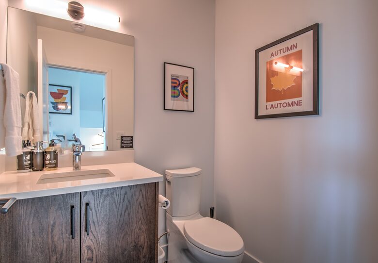 Half bath on main level
