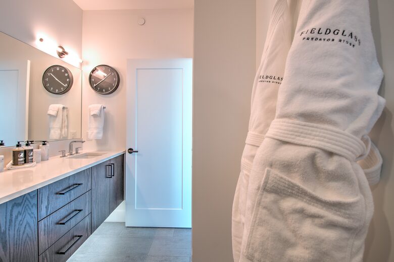 Custom robes in all bathrooms