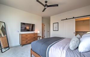 Master bedroom with king bed