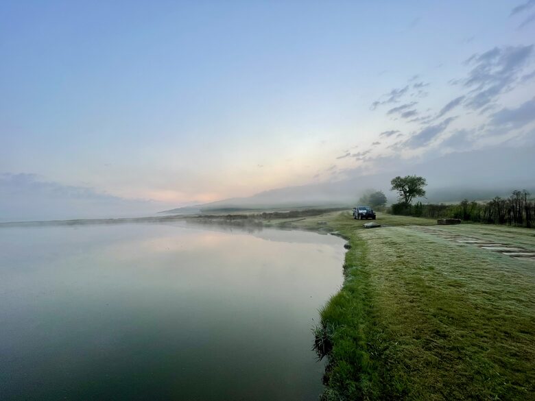 14 acre private, managed pond on property