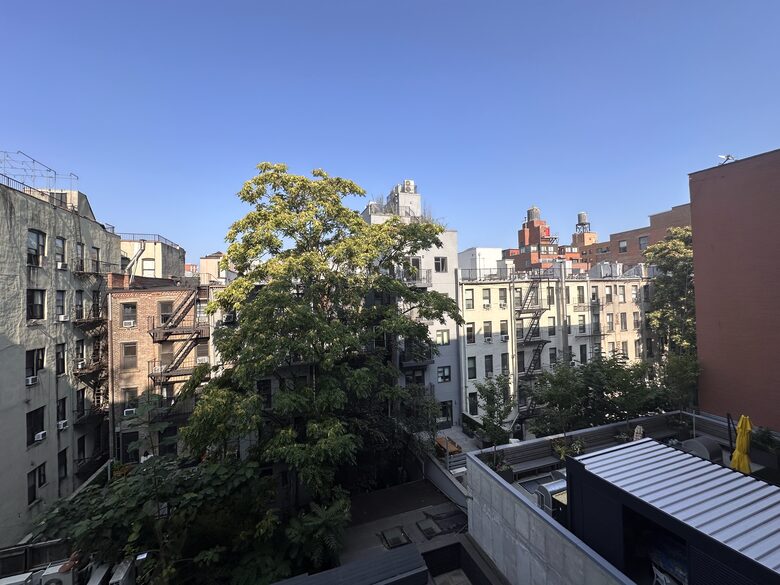 View from the bedrooms