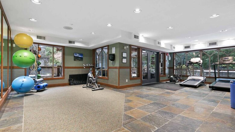 Full gym with equipment