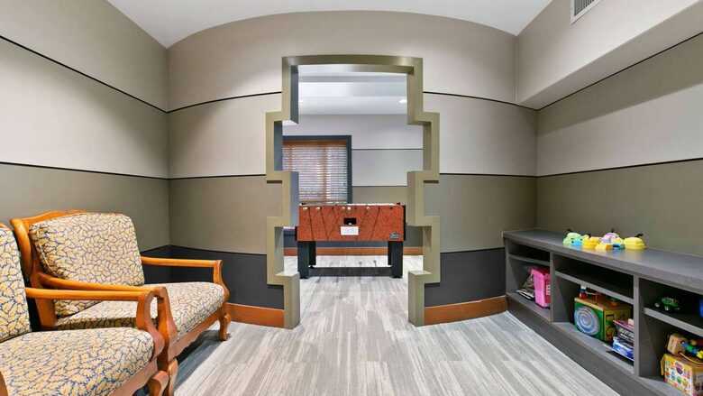 Kids room with foosball
