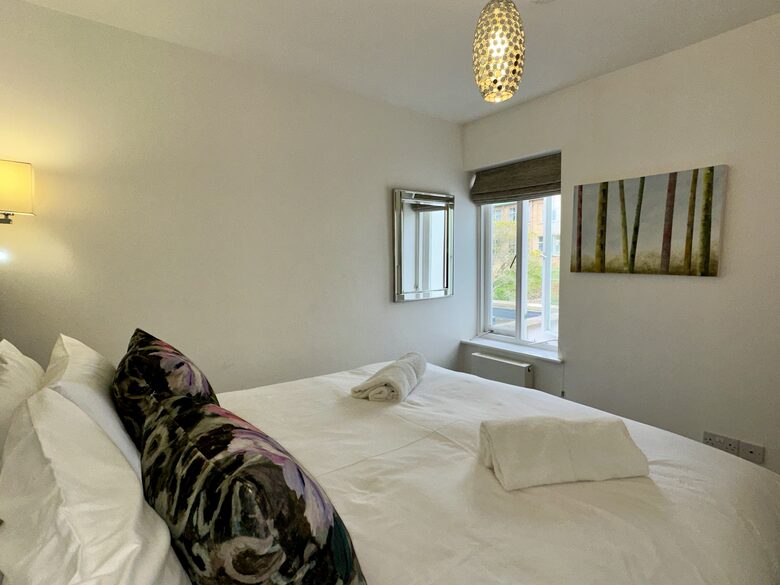 Master Bedroom with original artwork