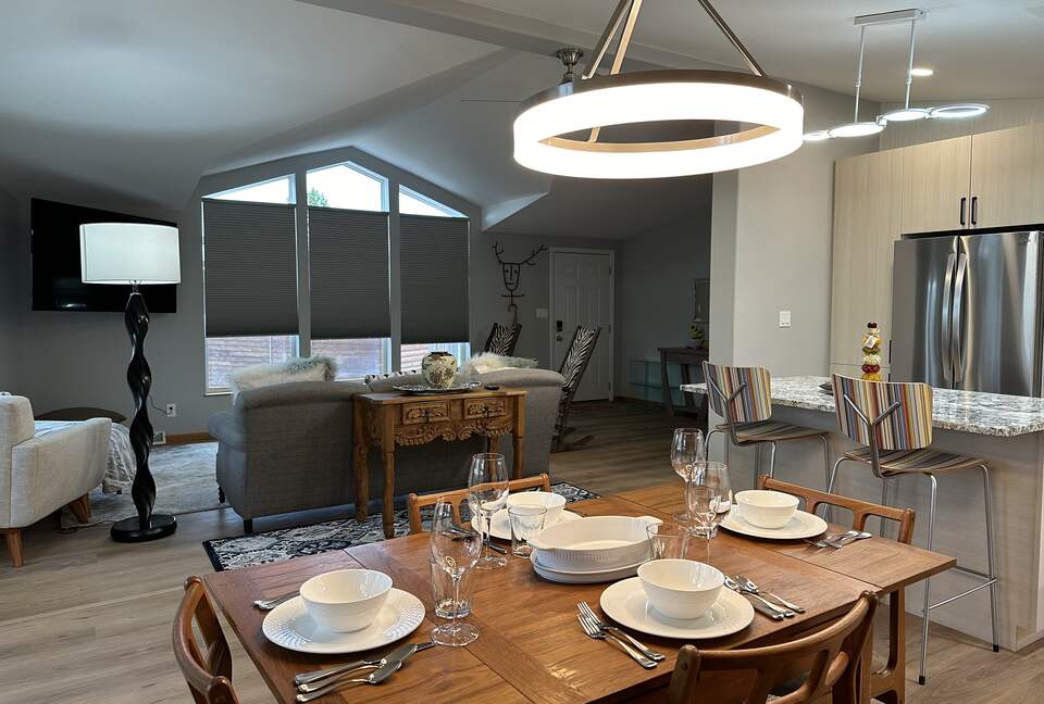 living room & dining room