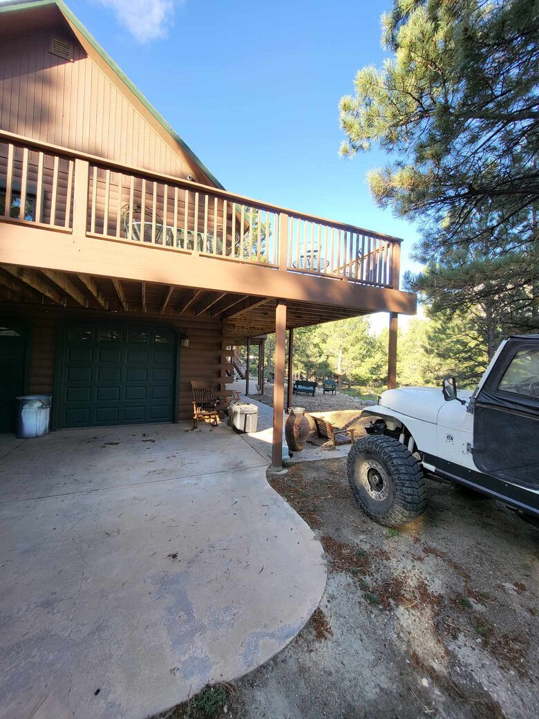 downstairs garage