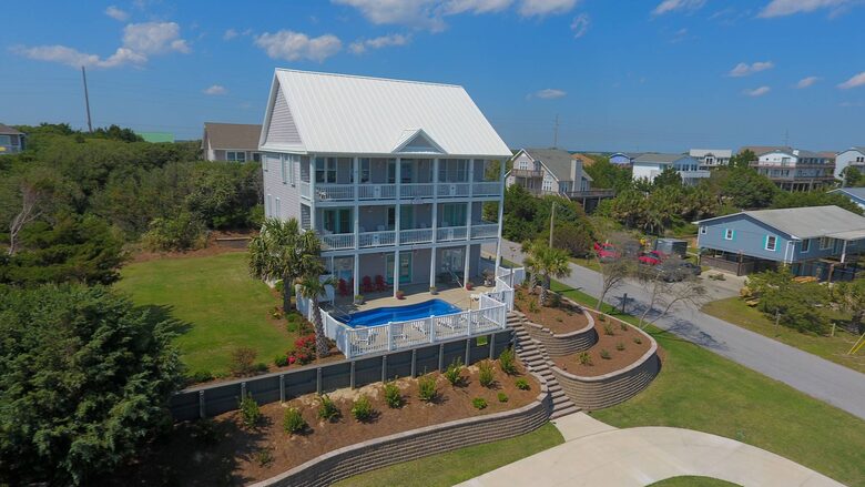 Coastal Elegance with Ocean Views & Private Pool Retreat - Emerald Isle, North Carolina