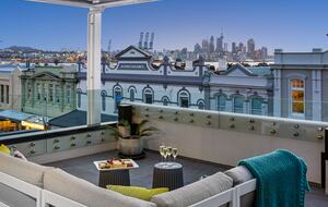 View from Balcony Deck to Auckland Harbour and City