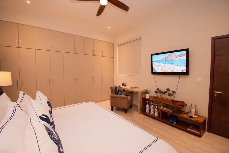 Master Bedroom with Desk and Closet