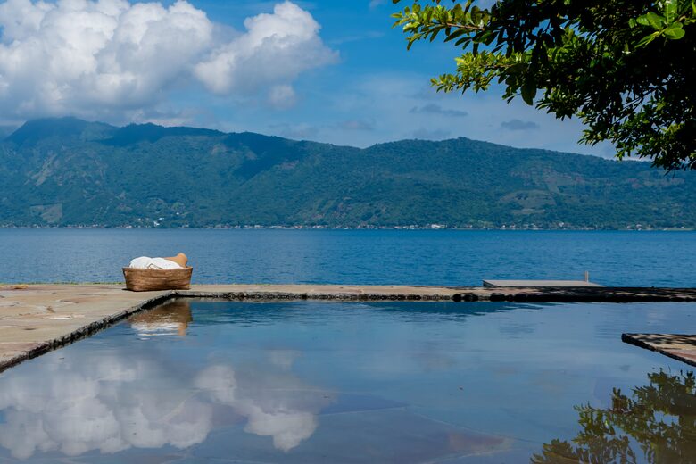 Villa Compound in Volcanic Crater Lake in El Salvador - Lago de Coatepeque, Santa Ana, El Salvador
