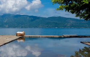 Villa Compound in Volcanic Crater Lake in El Salvador - Lago de Coatepeque, Santa Ana, El Salvador