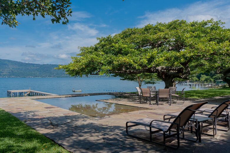 Villa Compound in Volcanic Crater Lake in El Salvador - Lago de Coatepeque, Santa Ana, El Salvador