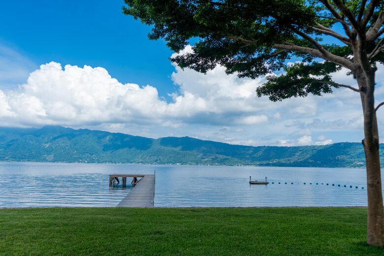 Villa Compound in Volcanic Crater Lake in El Salvador - Lago de Coatepeque, Santa Ana, El Salvador