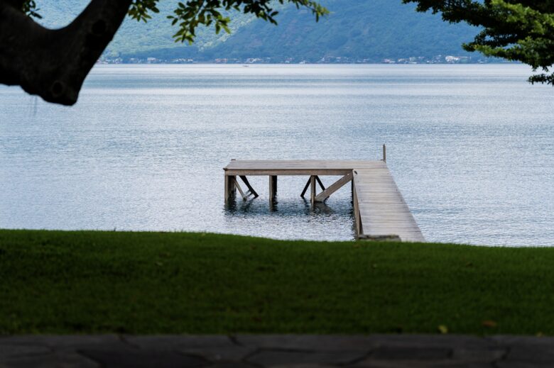 Villa Compound in Volcanic Crater Lake in El Salvador - Lago de Coatepeque, Santa Ana, El Salvador
