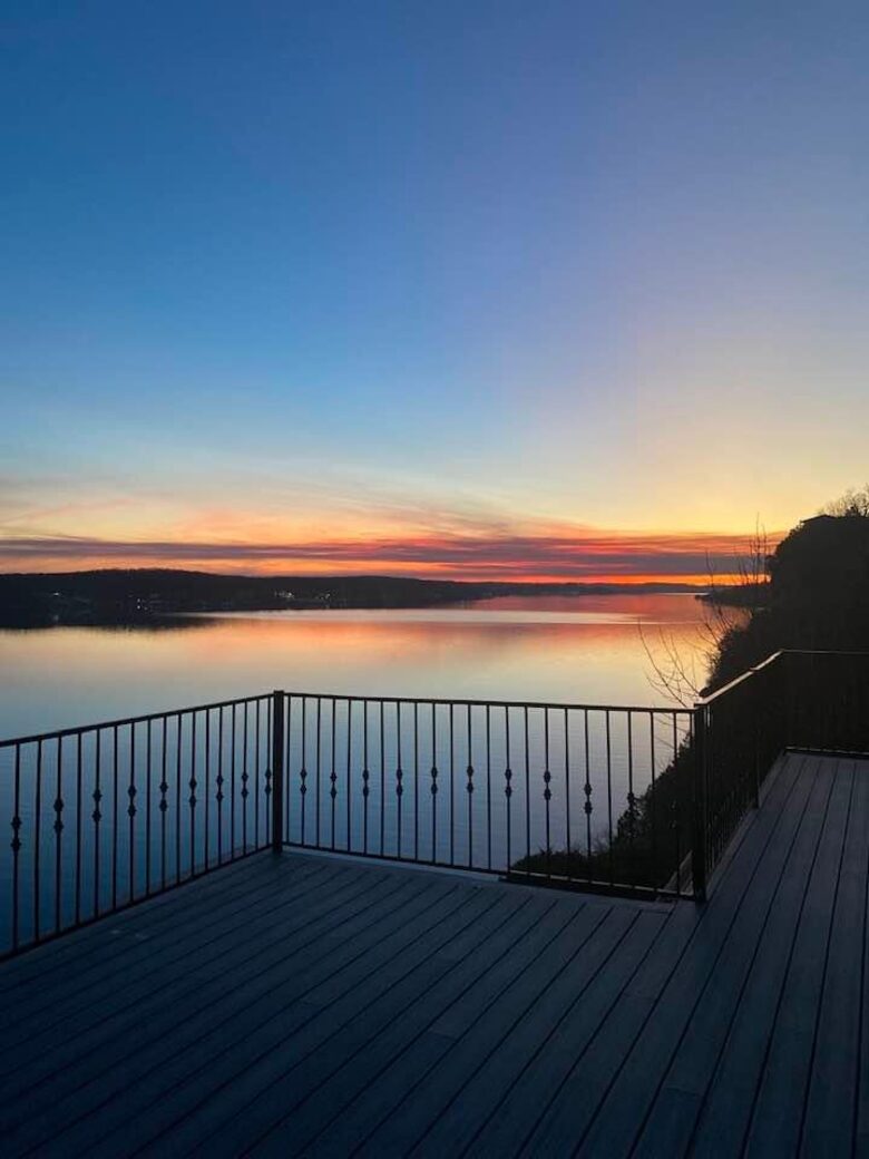 Sunset from the second floor balcony