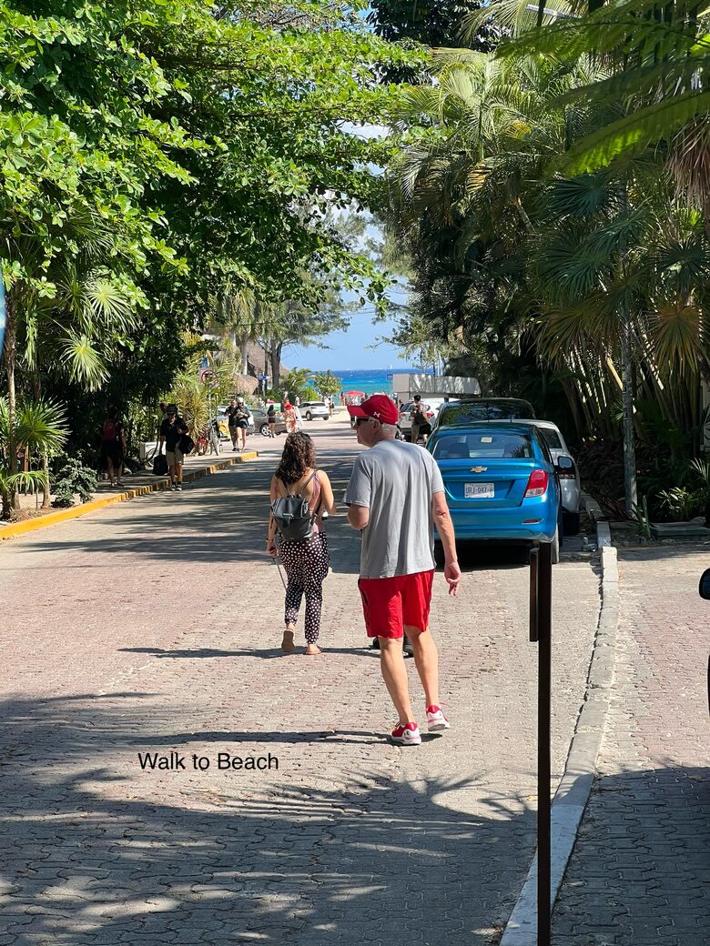 Walk to beach