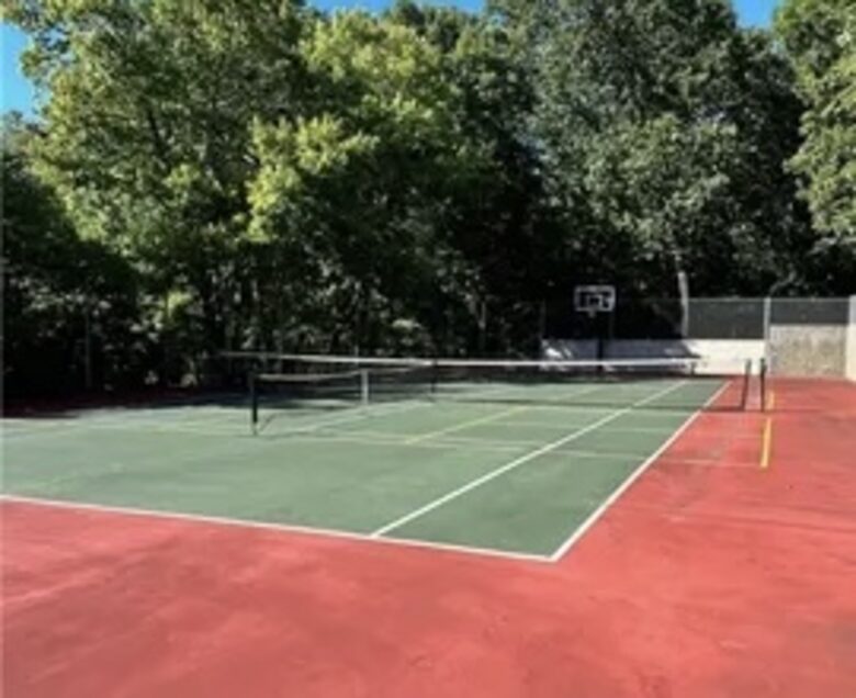 Tennis and pickleball is a three minute walk away!