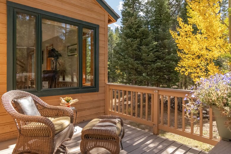 Front Deck Mountain and Forrest Views
