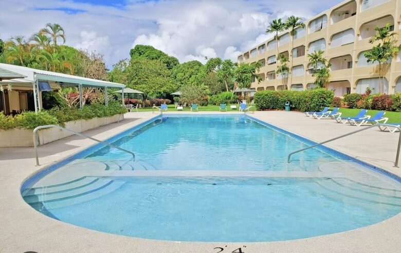 Golden View | Tropical Garden Condo With Pool In Saint James - Sunset Crest, Holetown, Barbados