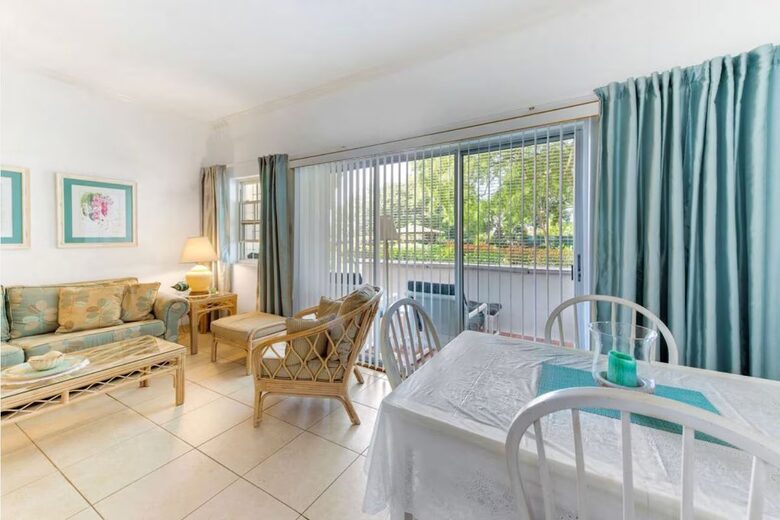 Golden View | Tropical Garden Condo With Pool In Saint James - Sunset Crest, Holetown, Barbados