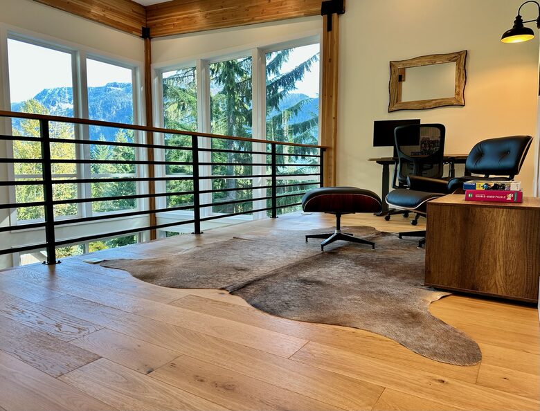 Loft space with remote work station
