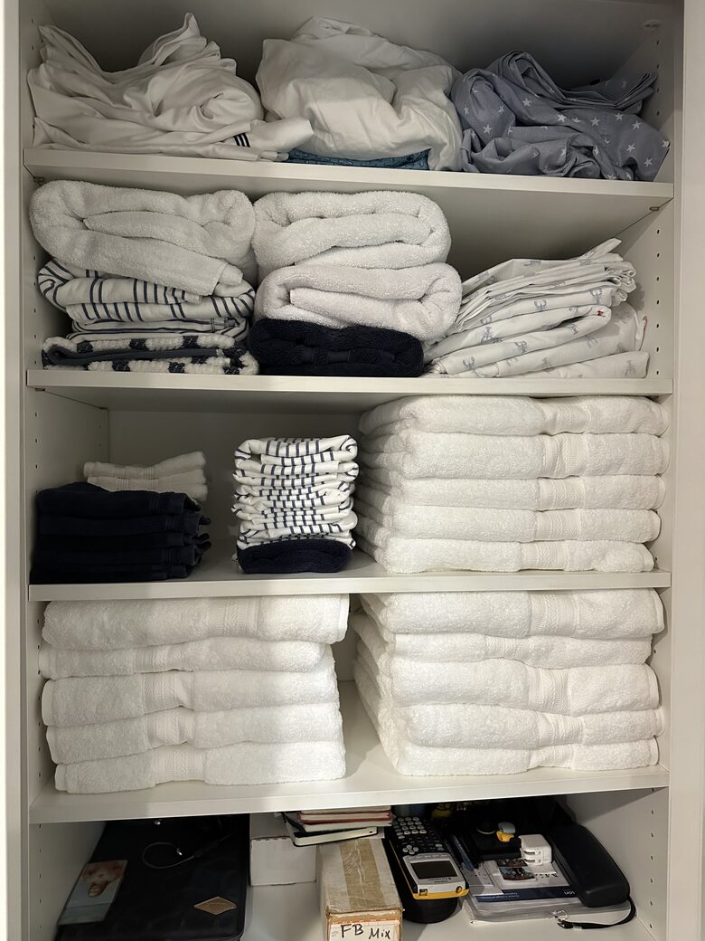 Plenty of linens