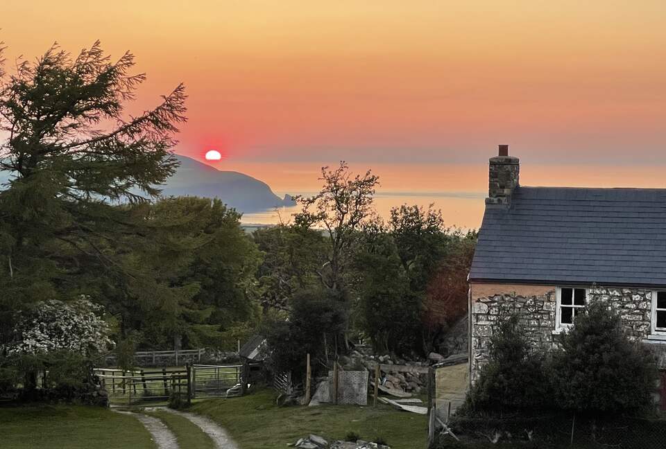 Sunset from living room
