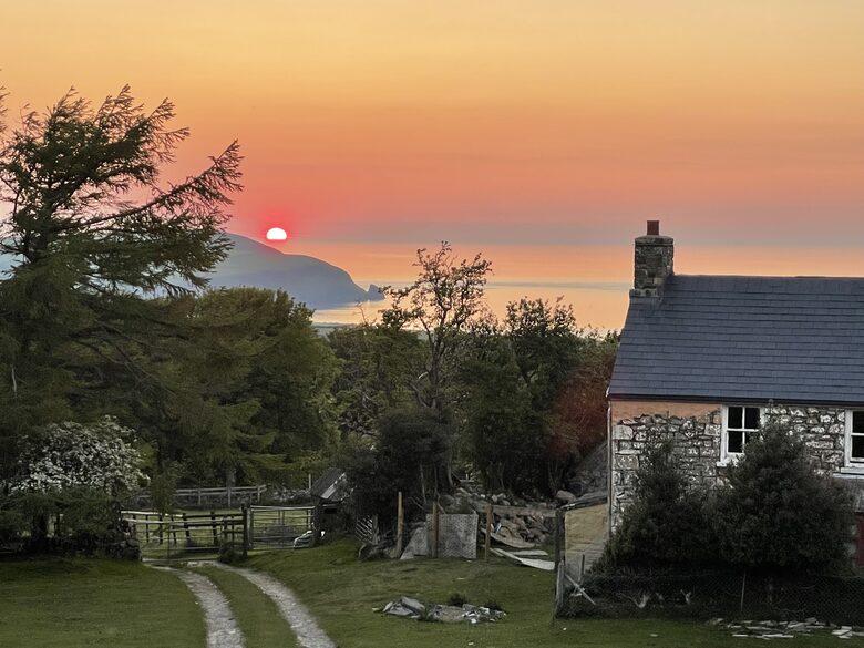 Sunset from living room