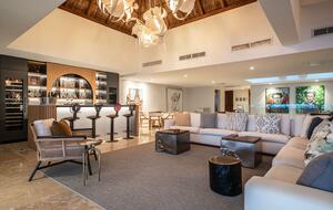 Living room and bar