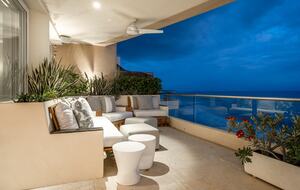Ideal vantage point for glorious sunset cocktails
