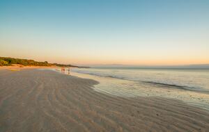 Miles long beach for long beach walks at low tide