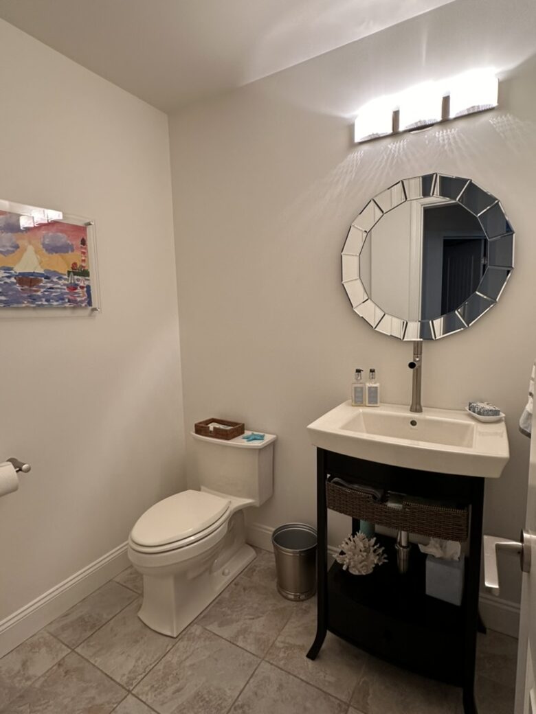 Half Bath + there is an outdoor shower