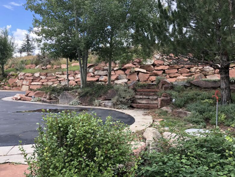 North side of home parking