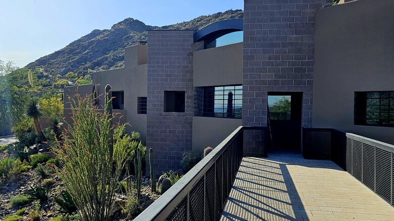 View from Bridge to the front of the home