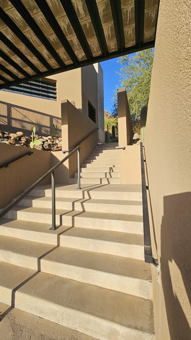 Stairway to main entrance