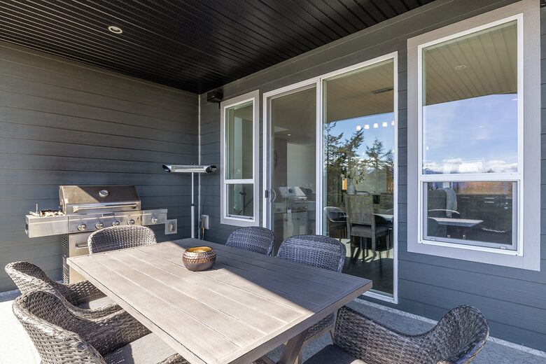 Deck off Kitchen with BBQ.