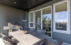 Deck off Kitchen with BBQ.