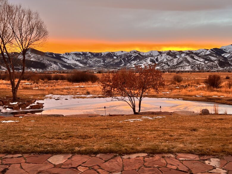Sunset over The Canyons Ski Resort