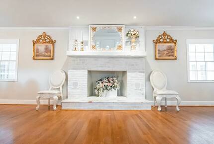 Fireplace in Formal Living and Dining Room