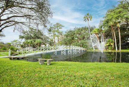 Pond and Infinity Bridge