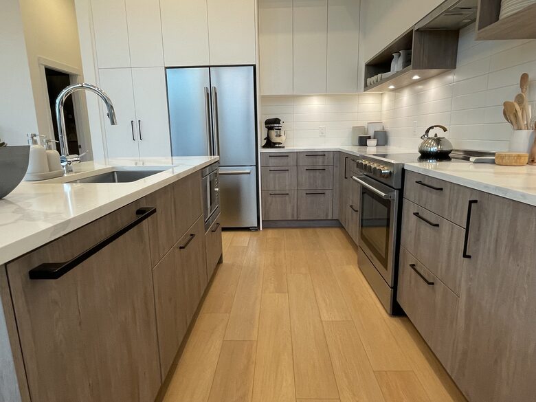 Kitchen - dishwasher, microwave, fridge & induction range
