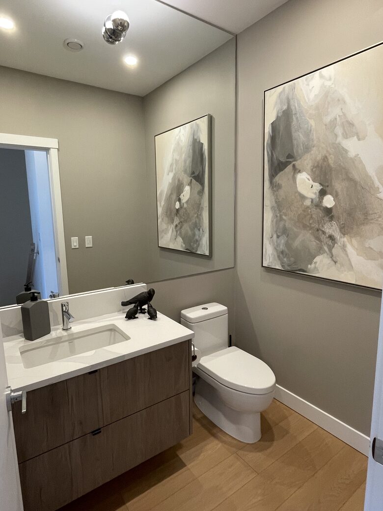 Main floor powder room
