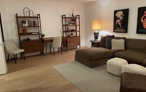 Media room with home office