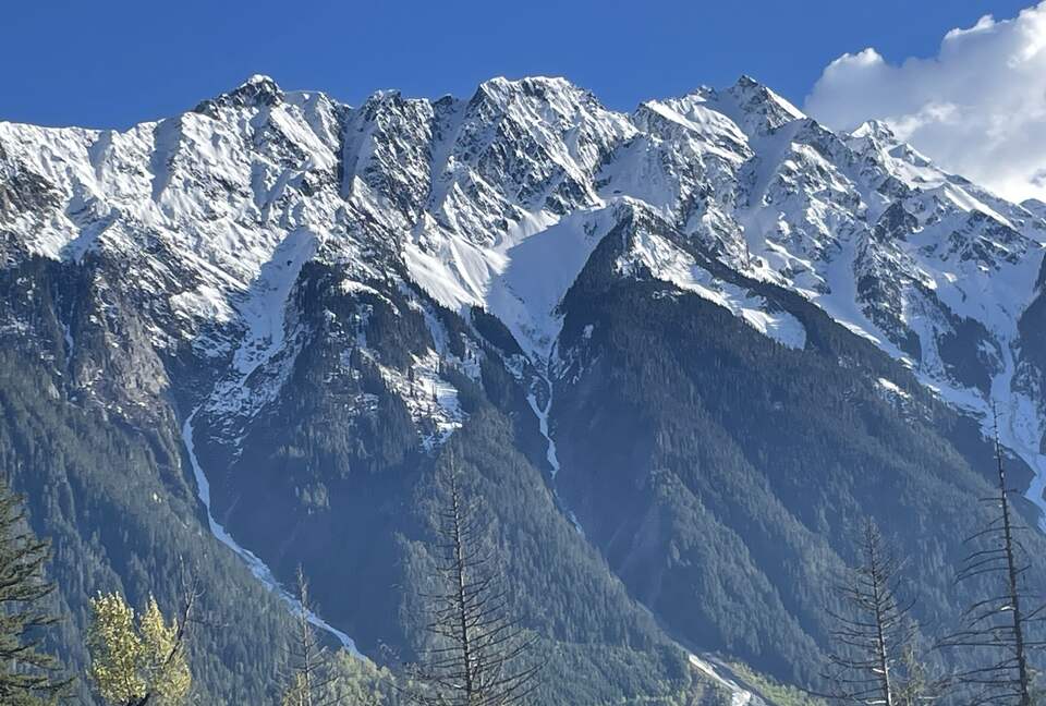 View from main deck of Mt. Currie
