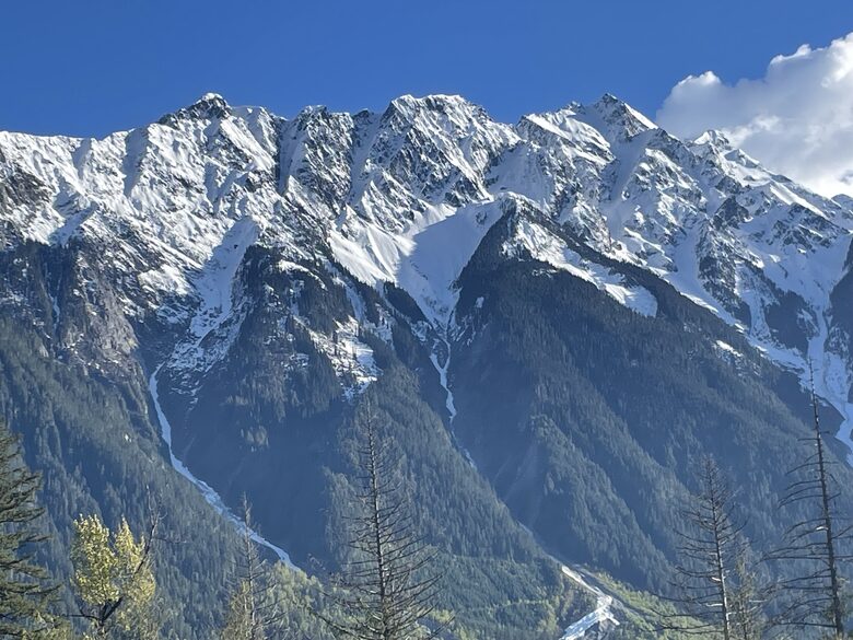 View from main deck of Mt. Currie