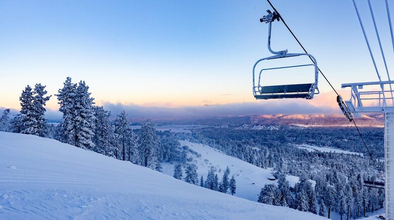 Big Bear Lake offers two ski resorts during winter months