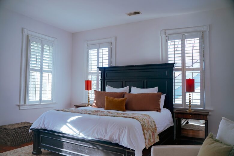 Master Bedroom with Screened Porch off of it