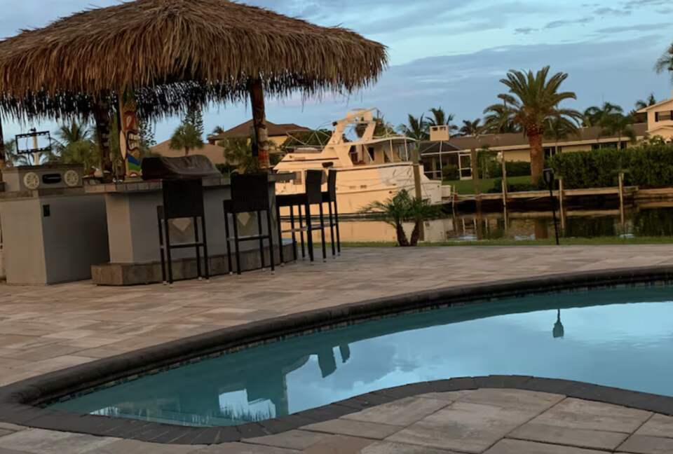 Waterfront Hideaway | With Tiki Bar, Pool, Dock, Beach - Cocoa Beach, Florida