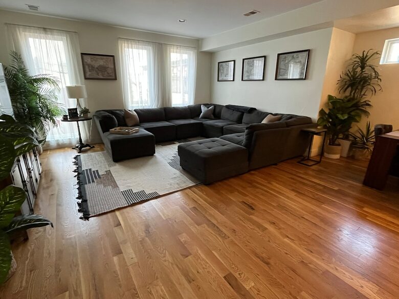 main living room adjacent to dining & kitchen