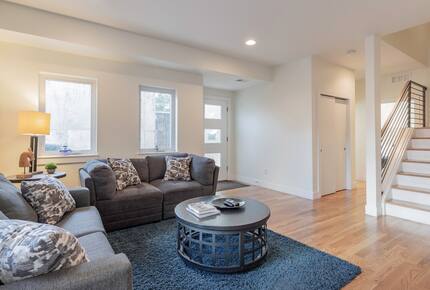 entry level - smaller of TWO living rooms